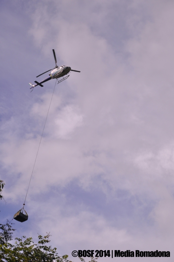 Helicopter arrived in Batikap